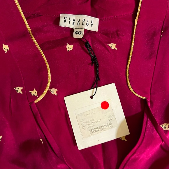 NEW! Claudie Pierlot - Burgundy Dress - Picture 4 of 4